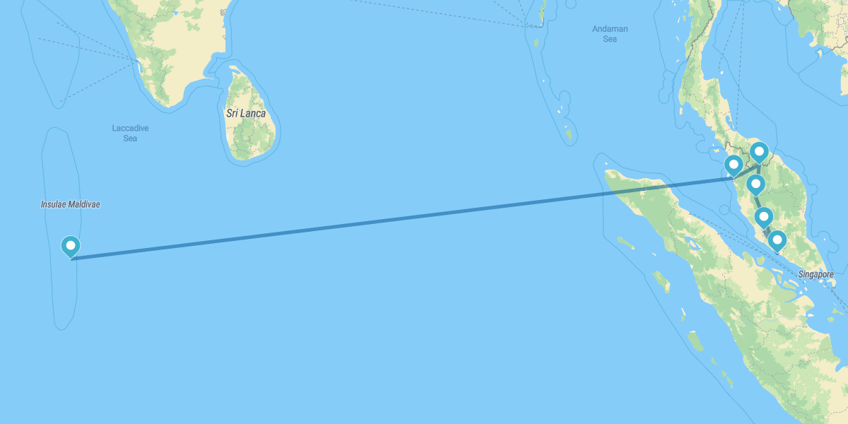 Malesia Peninsulare e Maldive