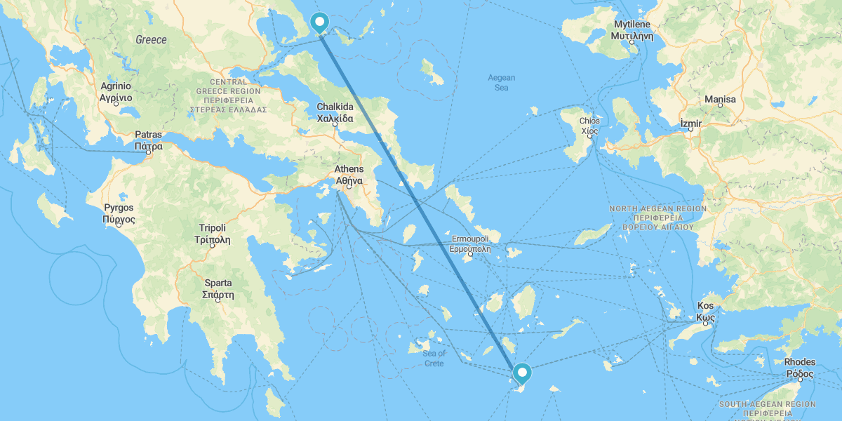 Santorini e Sciato in aereo