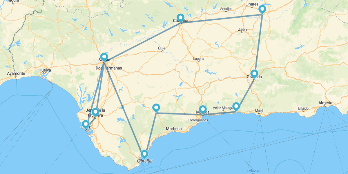 Andalusia, da Malaga a Siviglia con Cordova e Granada