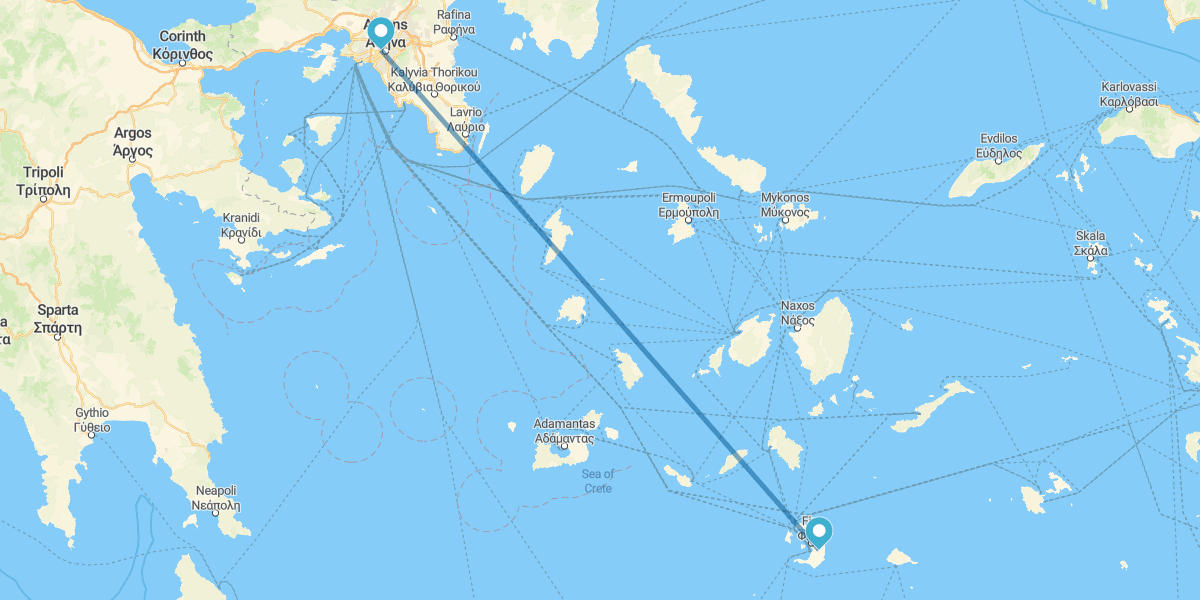 Atene e Santorini in aereo, con trasferimenti e con auto a noleggio