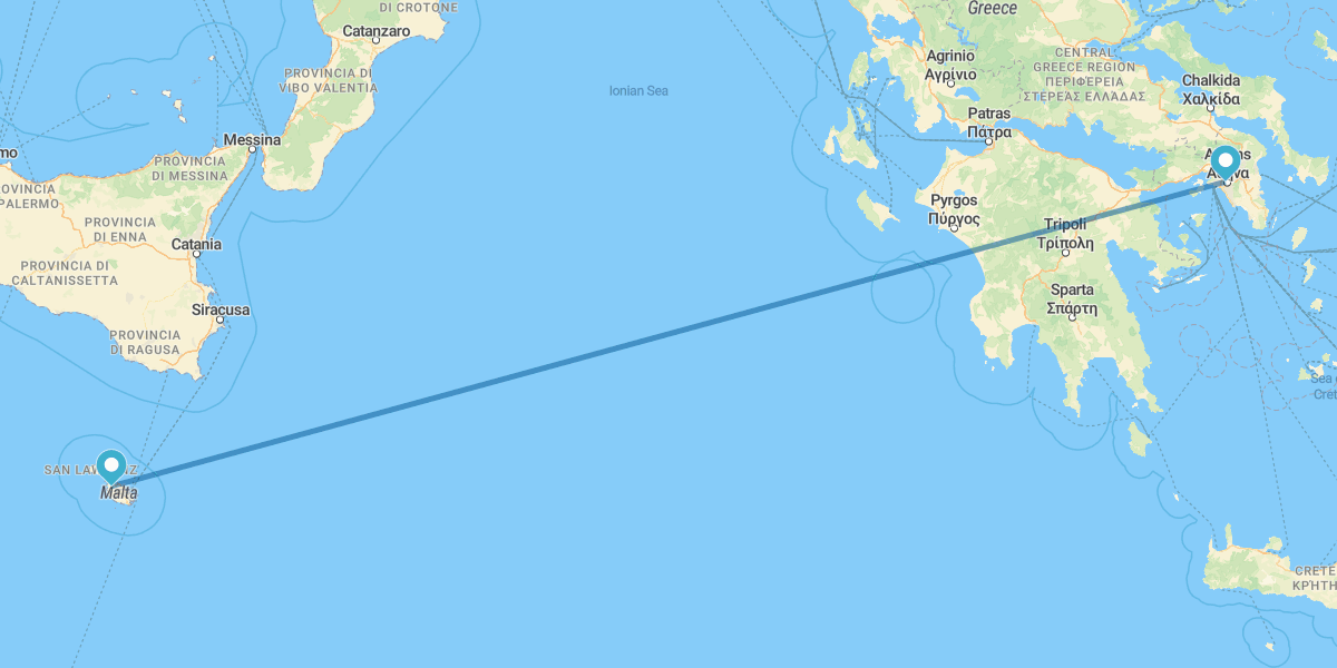 Atene e Malta con trasferimenti e auto a noleggio