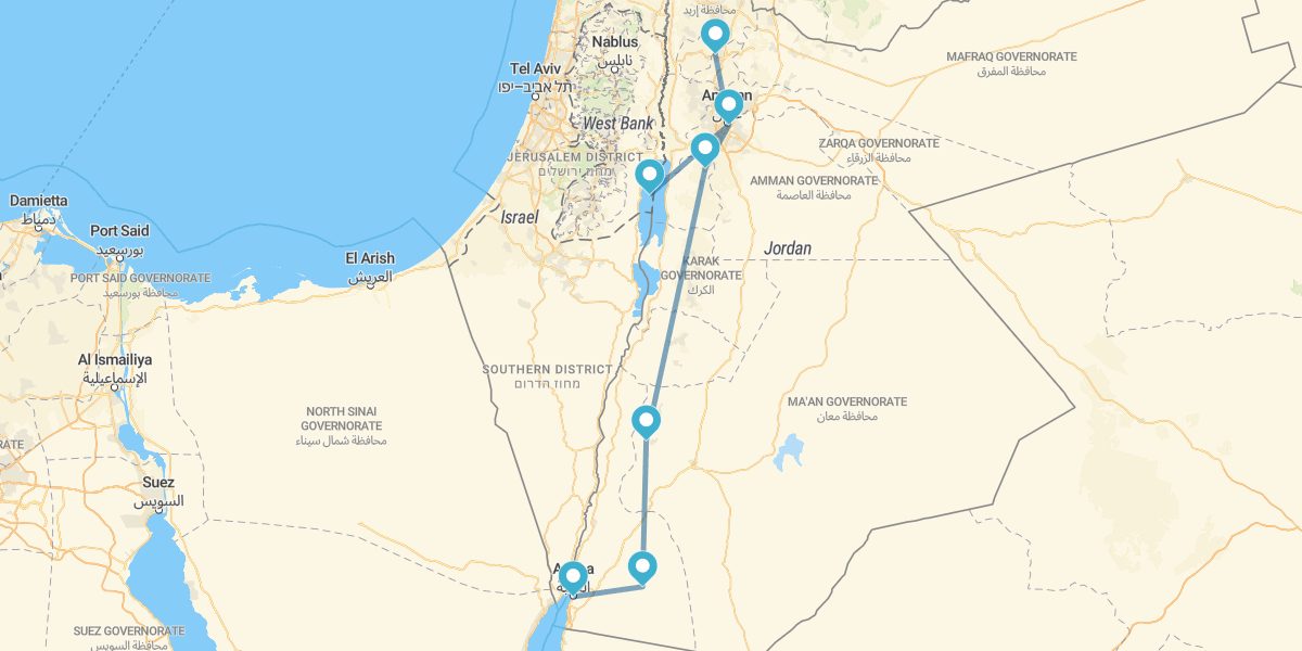 Giordania con Mar Morto, Wadi Rum e Aqaba