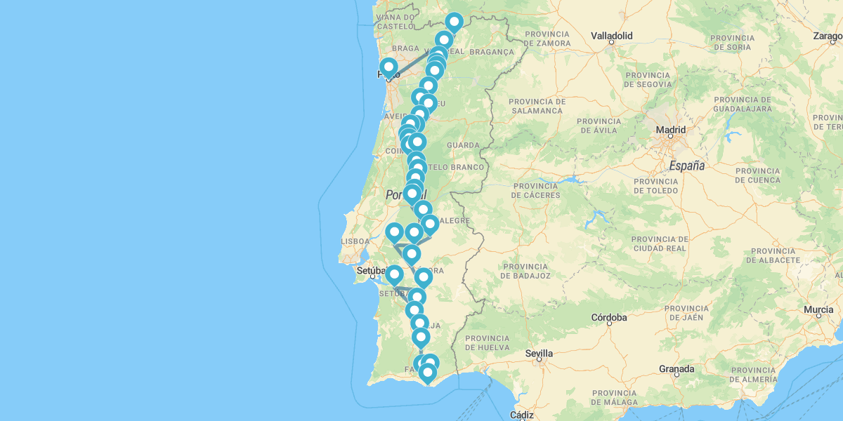 L'iconica Ruta N2, dal nord al sud del Portogallo