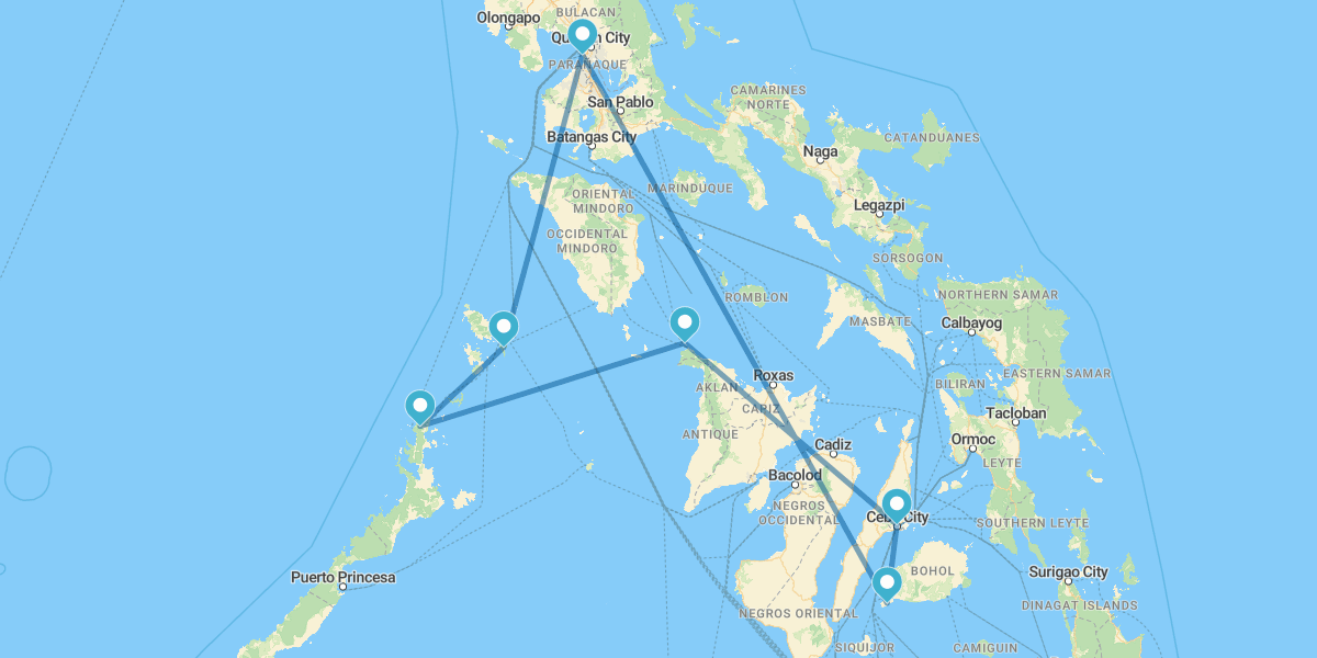 Manila, Panglao, Cebu, Isola di Boracay, El Nido e Coron