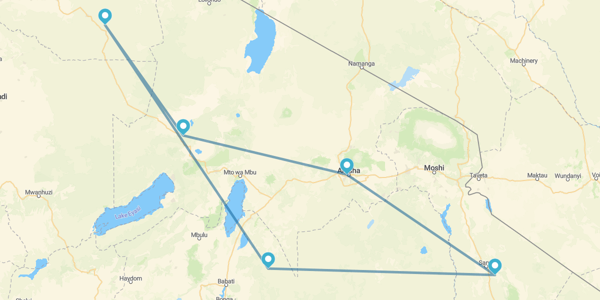 Arusha, Kilimangiaro, Tarangire, Serengeti e Ngorongoro