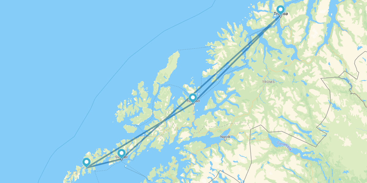 Speciale Capodanno Aurora Boreale a Tromsø e alle Isole Lofoten
