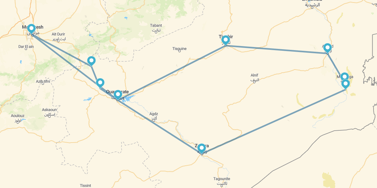 Sud del Marocco e kasbah in 4x4