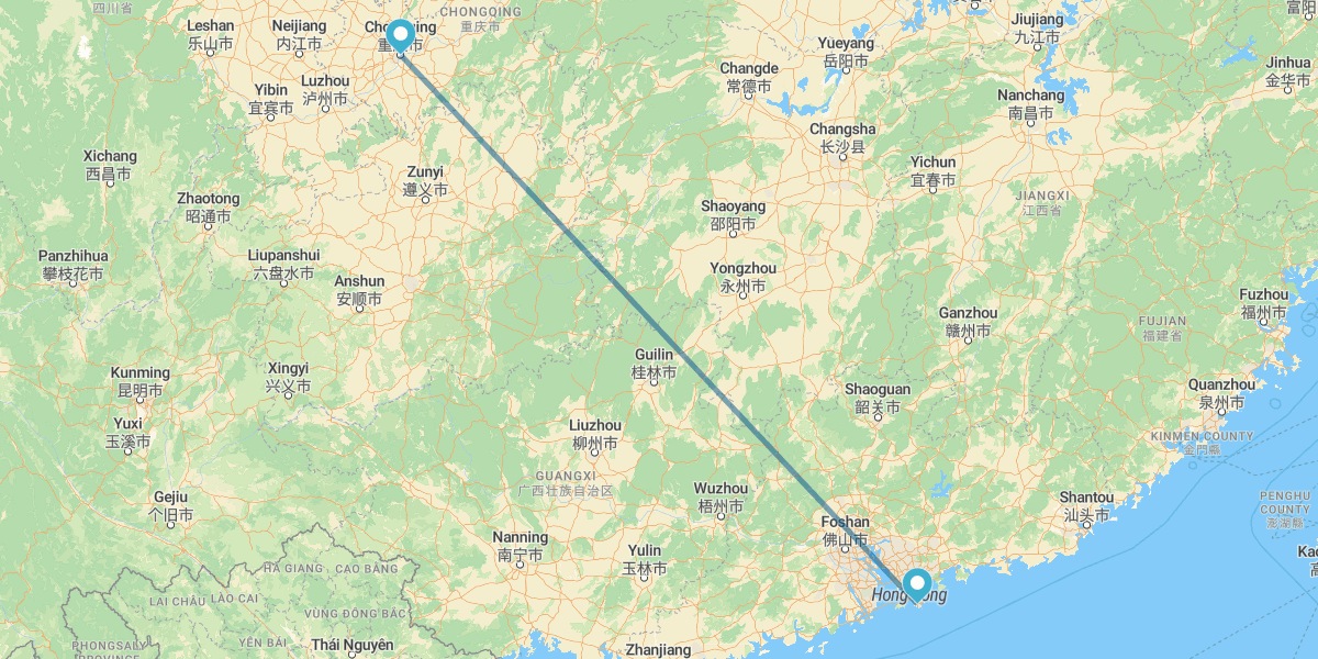Chongqing e Hong Kong