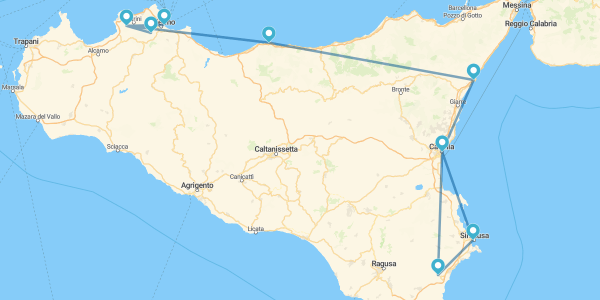 Da Catania a Palermo con Costa Occidentale
