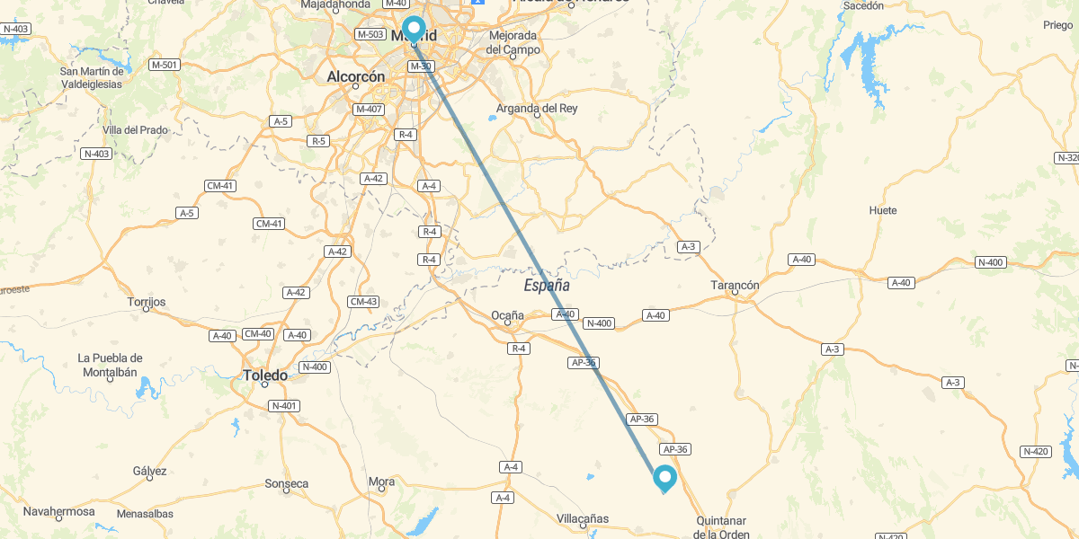 Madrid e Paradores di Castilla-La Mancha con auto a noleggio