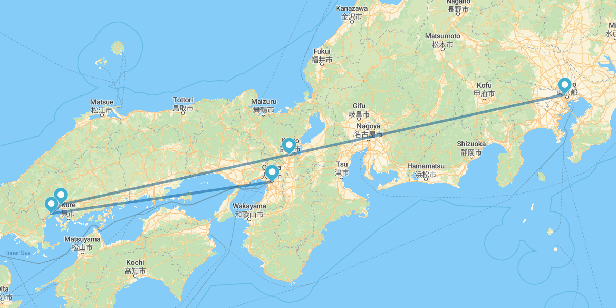 Tokyo, Kyoto, Hiroshima, ryokan a Miyajima e Osaka