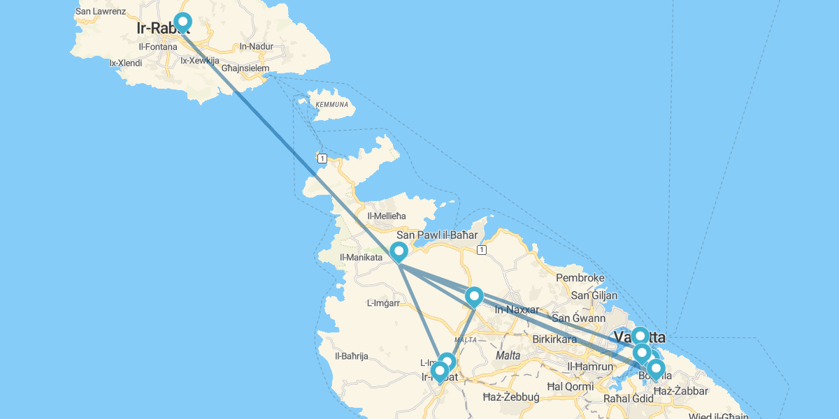 La Valletta, Mdina, Gozo e le Tre Città