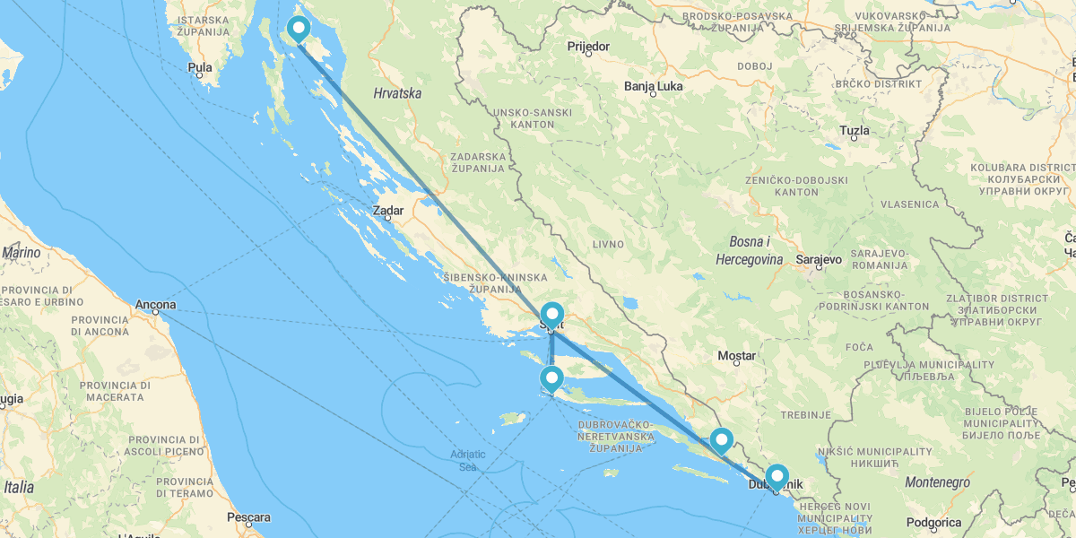 Da Spalato a Dubrovnik con l’Isola di Hvar