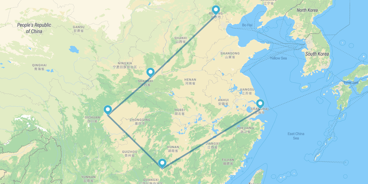 Da Pechino a Shanghai con i panda giganti di Chengdu