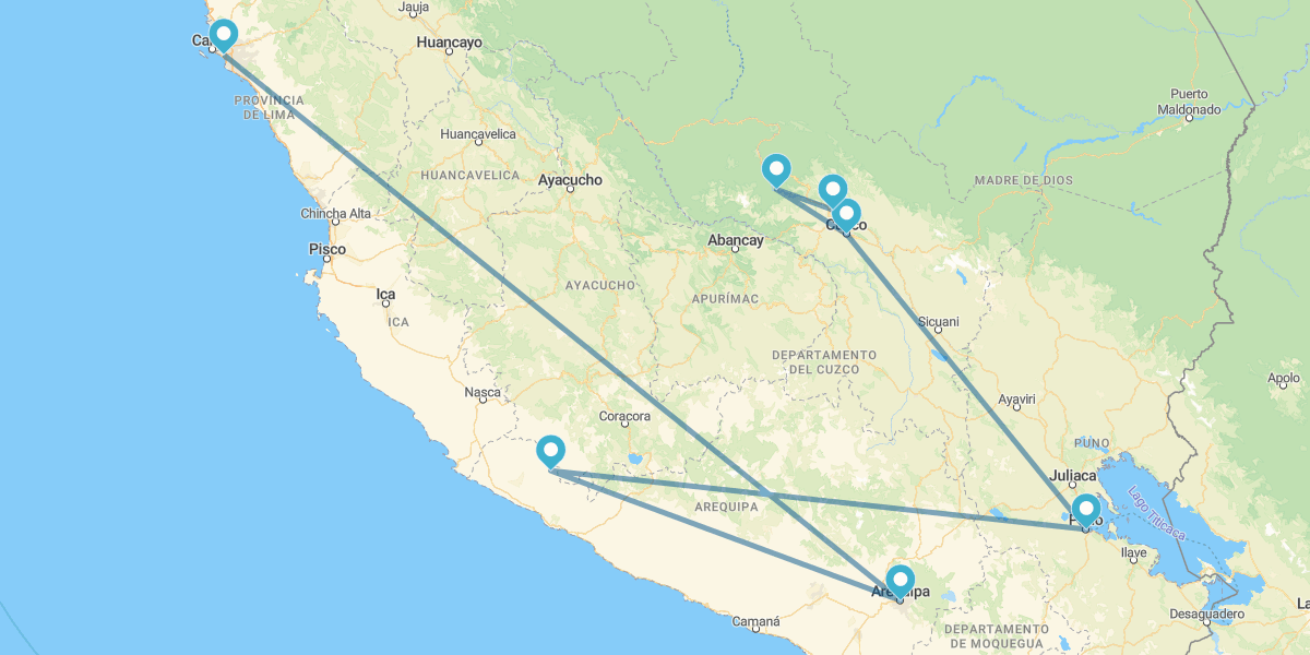 Perù con Arequipa e Moray