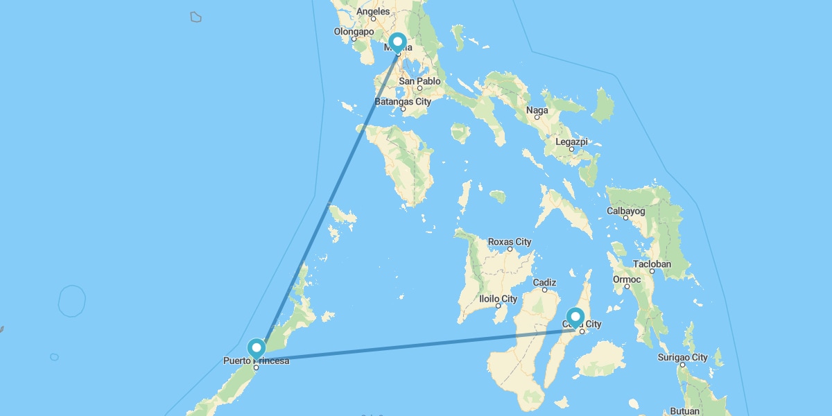 Manila, Palawan e Cebu