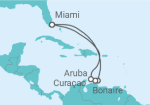 Itinerario della crociera Curaçao, Aruba - Carnival Cruise Line