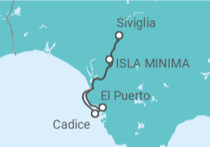Itinerario della crociera Crucero en familia - Andalucía al completo - CroisiEurope