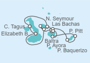 Itinerario della crociera Isole Galapagos - Celebrity Cruises