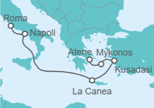Itinerario della crociera Italia, Grecia, Turchia - Princess Cruises