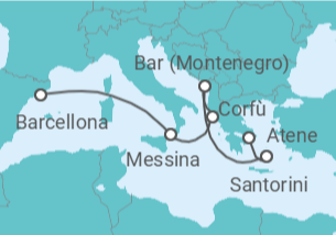 Itinerario della crociera Grecia, Montenegro, Italia - Princess Cruises