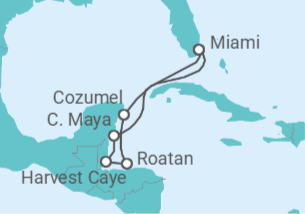Itinerario della crociera Messico, Honduras - Regent Seven Seas