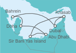 Itinerario della crociera Emirati Arabi, Qatar - Celestyal Cruises