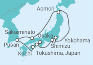 Itinerario della crociera Corea del Sud, Giappone - Princess Cruises