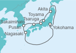 Itinerario della crociera Giappone, Corea del Sud - Princess Cruises
