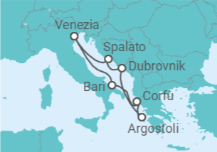 Itinerario della crociera Grecia, Croazia, Italia - Costa Crociere