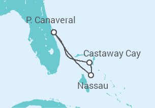 Itinerario della crociera Stati Uniti - Disney Cruise Line