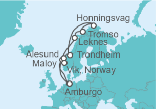 Itinerario della crociera Norvegia - Costa Crociere
