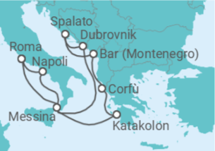 Itinerario della crociera Italia, Croazia, Grecia - Celebrity Cruises