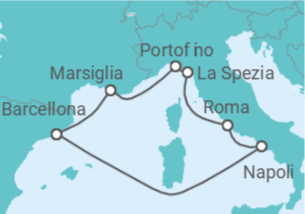 Itinerario della crociera Francia, Italia - Celebrity Cruises