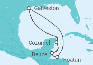Itinerario della crociera Belize, Messico - Carnival Cruise Line