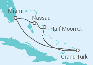 Itinerario della crociera Bahamas - Carnival Cruise Line