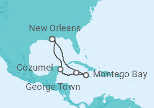 Itinerario della crociera Giamaica, Isole Cayman, Messico - Carnival Cruise Line
