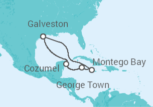 Itinerario della crociera Messico, Isole Cayman, Giamaica - Carnival Cruise Line