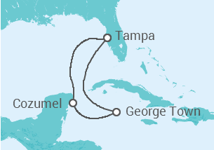Itinerario della crociera Isole Cayman, Messico - Carnival Cruise Line