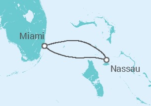 Itinerario della crociera Bahamas - Carnival Cruise Line