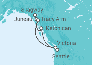 Itinerario della crociera Alaska - Carnival Cruise Line