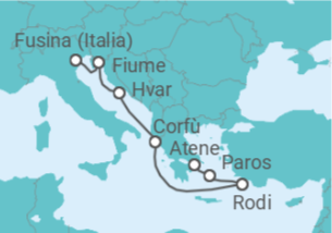 Itinerario della crociera Grecia - Explora Journeys