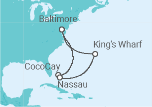 Itinerario della crociera Bermuda, Bahamas - Royal Caribbean
