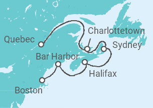 Itinerario della crociera Stati Uniti, Canada - Holland America Line