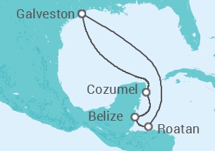 Itinerario della crociera Messico, Belize - Carnival Cruise Line