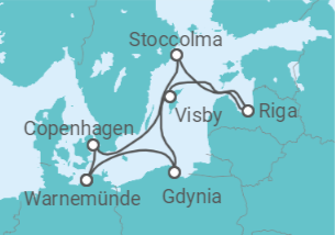 Itinerario della crociera Polonia, Svezia, Lettonia, Danimarca - Con volo - MSC Crociere