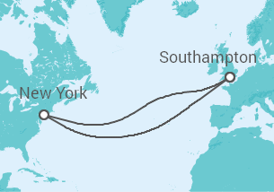 Itinerario della crociera Stati Uniti - Cunard