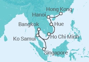 Itinerario della crociera Vietnam, Thailandia - Celebrity Cruises