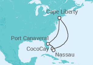 Itinerario della crociera Bahamas - Royal Caribbean