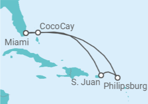 Itinerario della crociera Portorico, Sint Maarten - Royal Caribbean